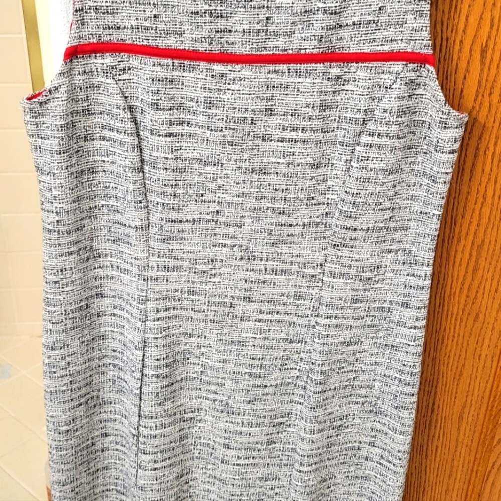 NWOT Le Lis tweed look knee length stretch dress size L